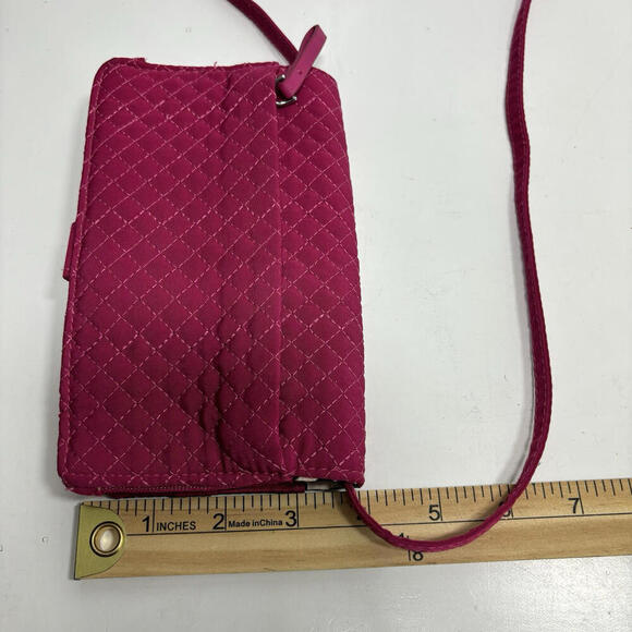 Vera Bradley Pink Quilted RFID Blocking Crossbody Wallet - Good Condition! - Picture 7 of 7